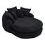 Fauteuil à billes surdimensionné avec 3 grands coussins, 2 petits enveloppements, tissu chenille, convient à de multiples décors de conception ergonomique moelleuse, idéal pour les dortoirs et les salles de jeux-130530827