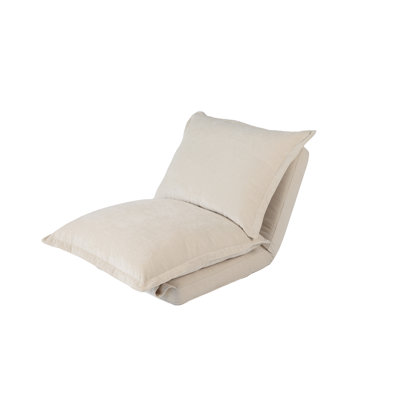 Cream Multi-Position Adjustable Floor Lounger by Hokku Designs