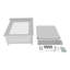 Table de travail en acier inoxydable L 24 po x l 24 po