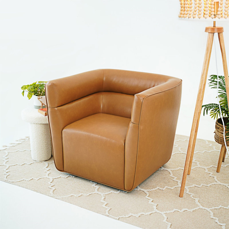 Chaise pivotante rembourrée