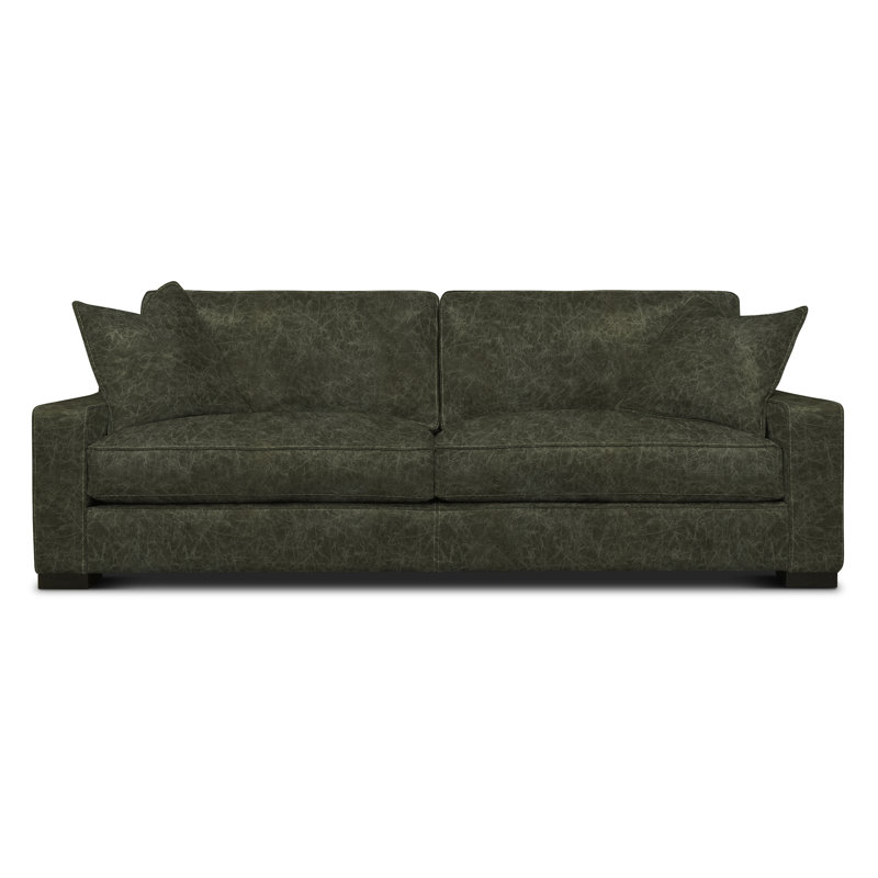 Buttercup Leather Sofa, Desert (Longhorn), Espresso