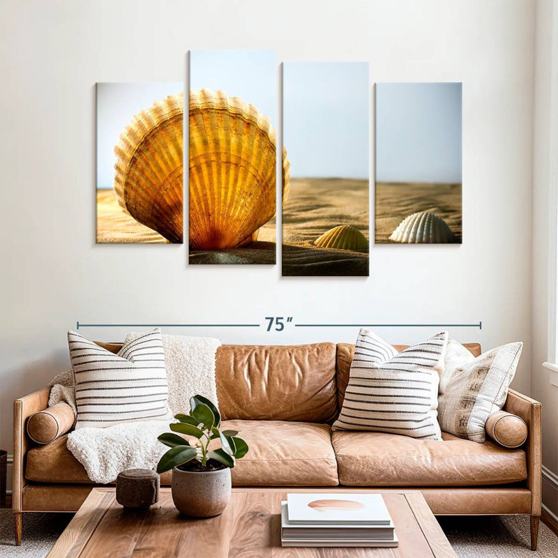 Sand Seashells, H 42 po x l 68 po