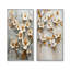 Ensemble d'impressions botaniques blanches et beige I - fleurs de cerisier 2 pièces-349837148-349837144-349837146