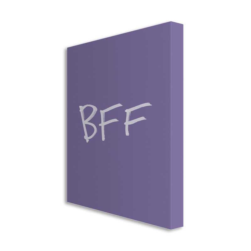 Wrapped Canvas Print, 45 cm H x 30 cm W x 5 cm D, Purple
