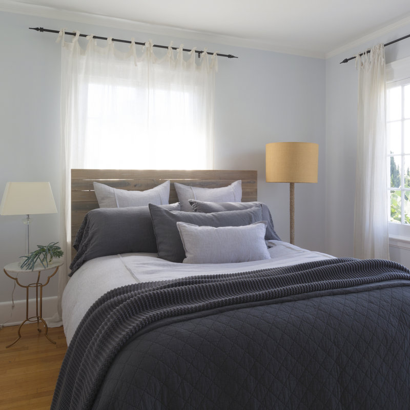 Huntington Cotton Sham, Midnight, King Coverlet