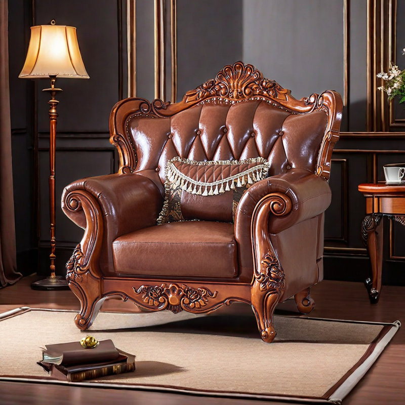 Fauteuil capitonné de 46,4 po de largeur