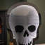 Light Up Halloween Skull Infinity Decoration With Warm White Leds-275872645