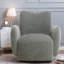 Chaises d'appoint pivotantes Modern 360, tissu gris foncé, salon compact à domicile