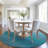 Machine Washable Indoor/Outdoor Xhevrie Teal Rug-1147510037
