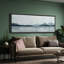 Abstrait bleu marine, montagne, lac, paysage, horizontal, panoramique, nature, salon, décoration-111696451-102833272