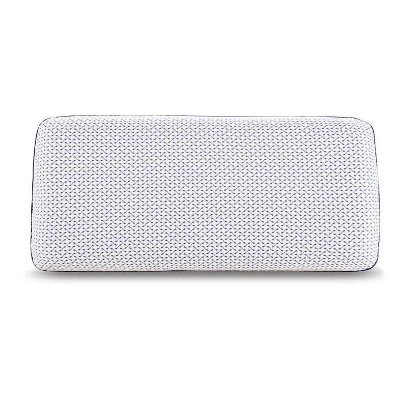 Standard White Gel Memory Foam Pillow with Soft Cover