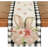 Buffalo Plaid Bunny Ear Foot Flower Easter Table Runner, Seasonal Spring Kitchen Dining Table Decoration For Home Party Decor-1691482494-1691482489