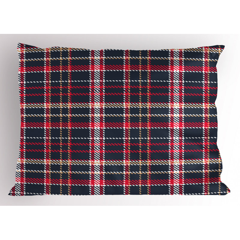 Country Polyester Plaid Sham Set, Twin