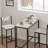 Kayler Set-1 Table And 2 Stools, 3 Pieces Home Kitchen Breakfast Pub Table and Chairs-898173688-898173687