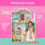 Maison de poupée Delta Children MySize - grande maison de poupée à 3 étages avec 7 pièces comprenant 12 accessoires