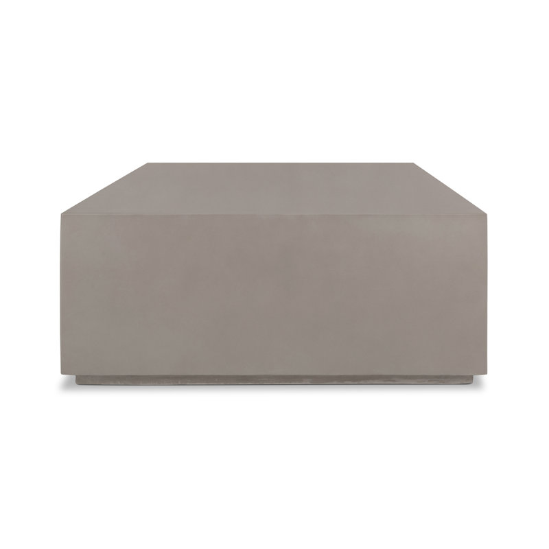 Otero Outdoor Coffee Table, Natural Concrete