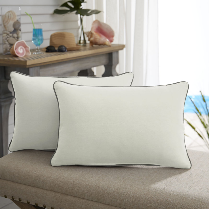 Abington Sunbrella Outdoor Lumbar Pillow, 14"H x 24"W