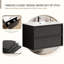 Meuble-lavabo de salle de bain avec lavabo en céramique - Meuble-lavabo mural flottant cannelé avec tiroirs, moderne-715249140-715249144