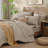 Comforter Set, Seersucker Bed in a Bag Soft All Seasons, Bedding Sets with Comforter, Flat Sheet, Fitted Sheet, Pillow Shams, Pillowcases-111986118-111986122
