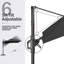 128' X 104'  Rectangular Cantilever Umbrella with Weighted Base-114373353