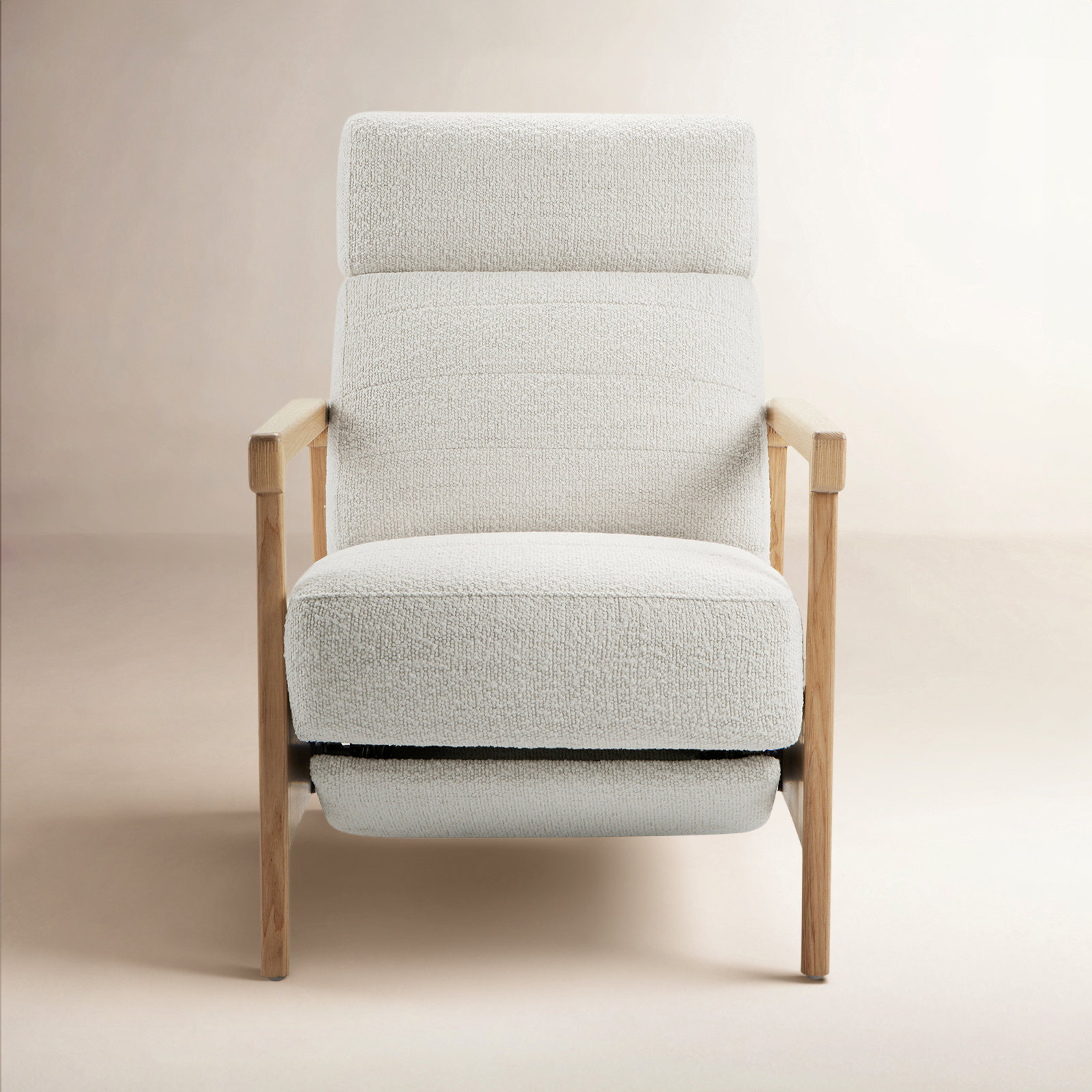 Amada Upholstered Power Recliner (Set of 2), Merino Pearl Performance Boucle