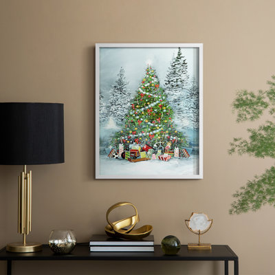 Under the Tree Framed Print - Solid Wood