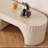Cream style TV cabinet end table combination