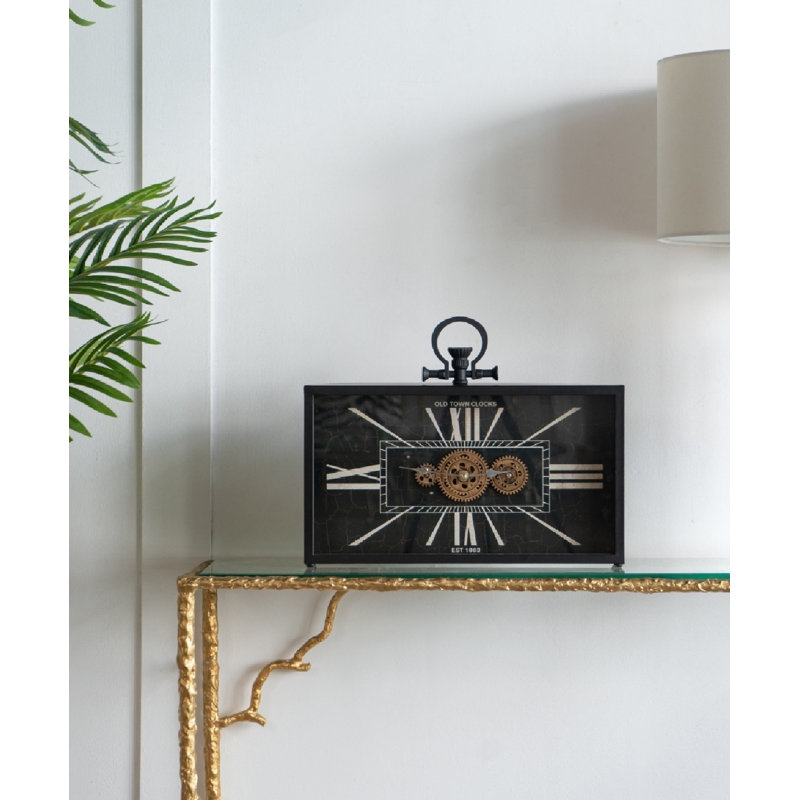 Mid-Century Modern Roman Numeral Electric Tabletop Clock in