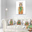Tigre dans un gilet et un chandail - Coussin décoratif imprimé animal