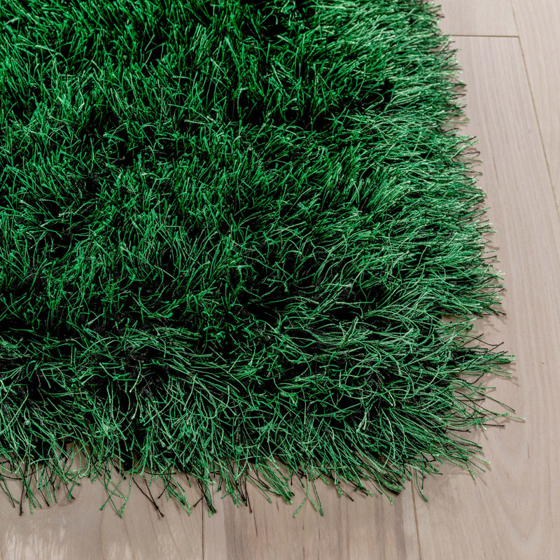 Kuki Solid Colour Shag Area Rug, Rectangle 120 x 160cm