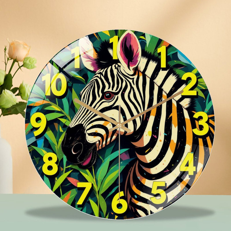 Horloge murale Zebra