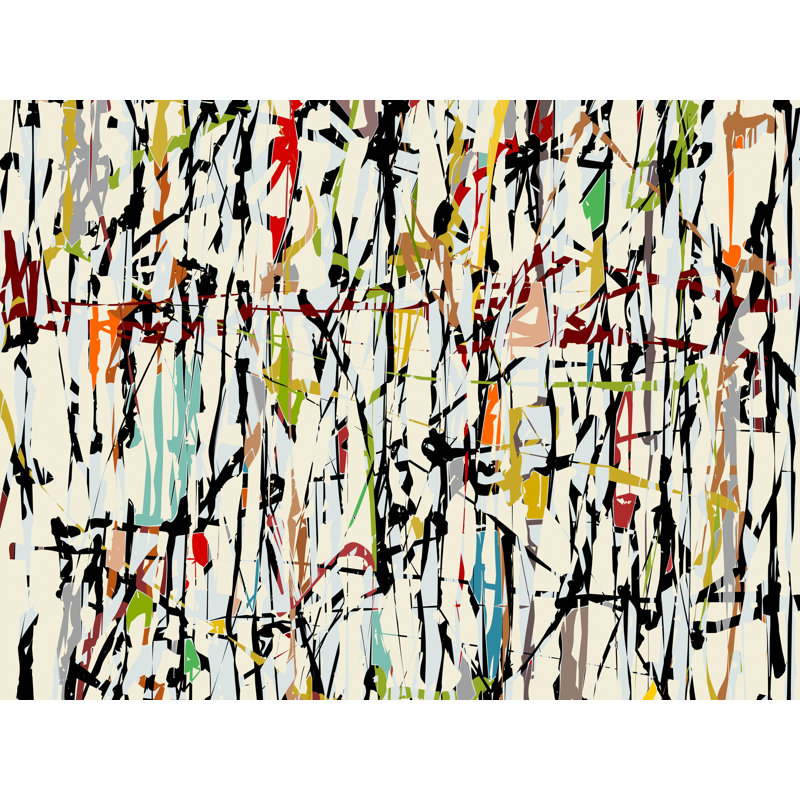 Pollock Wink 2 Print by Angel Estevez, 52" H x 70" W x 1.5" D, No Mat, Wrapped Canvas