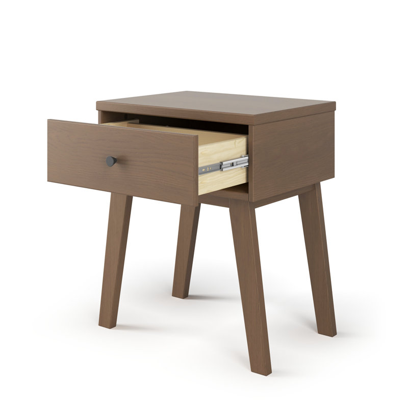 Table de chevet Soho, ébène, Bruyère poussiéreuse