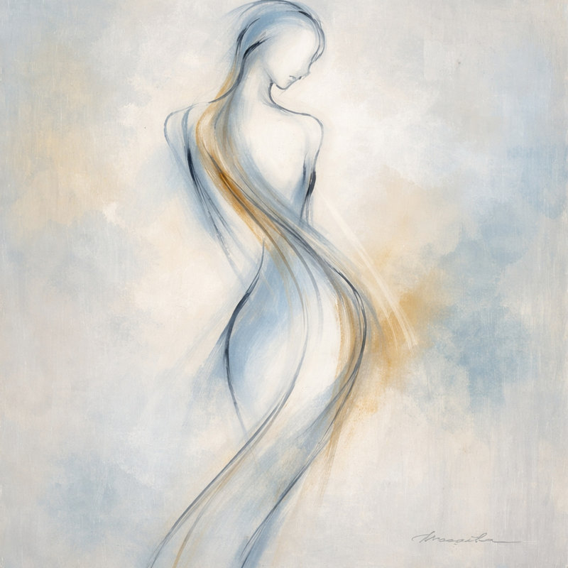 Art mural sur toile Coastal Garden, L 20 po x H 20 po x P 1,5 po