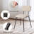 18.9" Black Adjustable Feet Dining Chair Side Chair-666920433-666920434