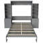 Lit escamotable complet avec tablettes de rangement et tiroirs en bois aggloméré et pin MurphyVault-130016721-130016720
