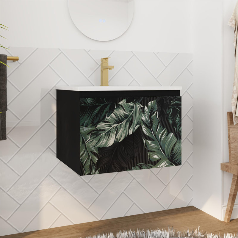 Ensemble de meuble-lavabo simple 24 po avec plateau en céramique Owynn