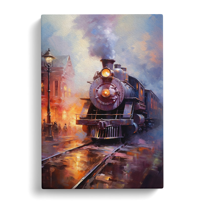 Train Impressionism - Wrapped Canvas, 50cm H x 35cm W x 3cm D