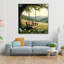 Art mural en verre trempé Daisy Meadow Swing-1631118029