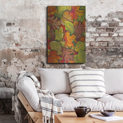 «Luxe Metal Art« Fallen Leaves I »par Tim O'Toole, art mural en métal, 24 po x 36 po par Tim O'Toole