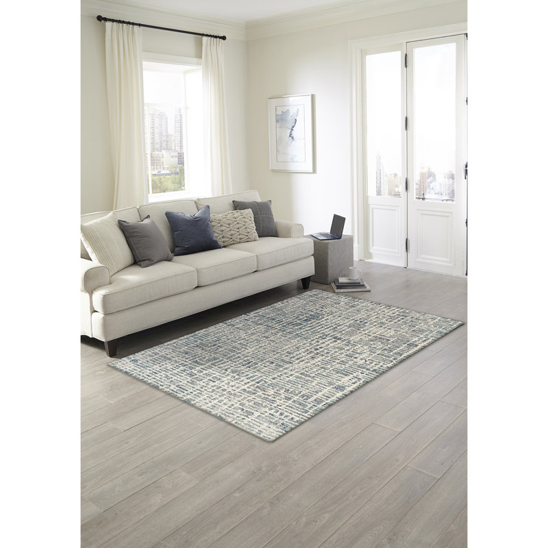 Finkelstein Wool Geometric Indoor Rug, Rectangle 7'6" x 9'6"
