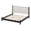 Lit plateforme classique en bois avec tête de lit tapissier festonnée élégante-126048816-126048814