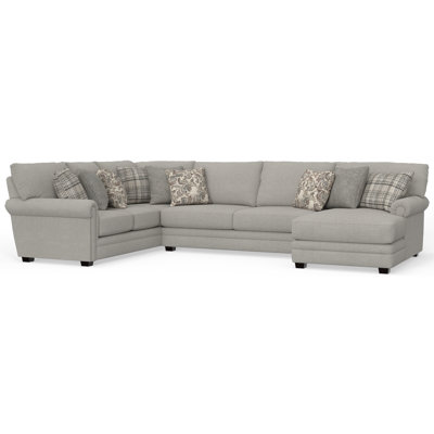 Livingston - 3pc Sectional With Comfort Coil Seating And 9 Included Accent Pillows
