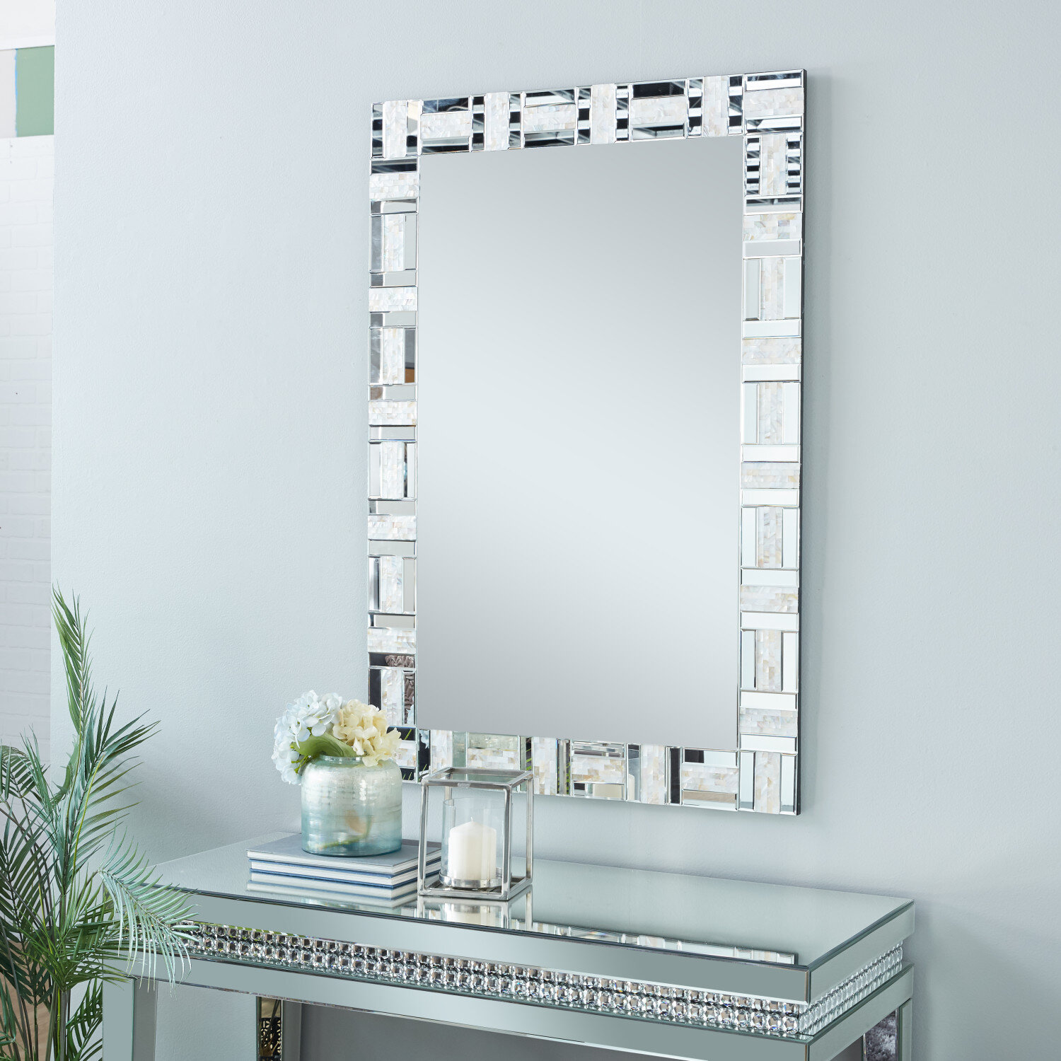 Orren Ellis Ellingson Rectangle Wall Mirror | Wayfair