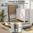 Foldable Desk With Monitor Shelf , Easy Assembly-200417846-200417844
