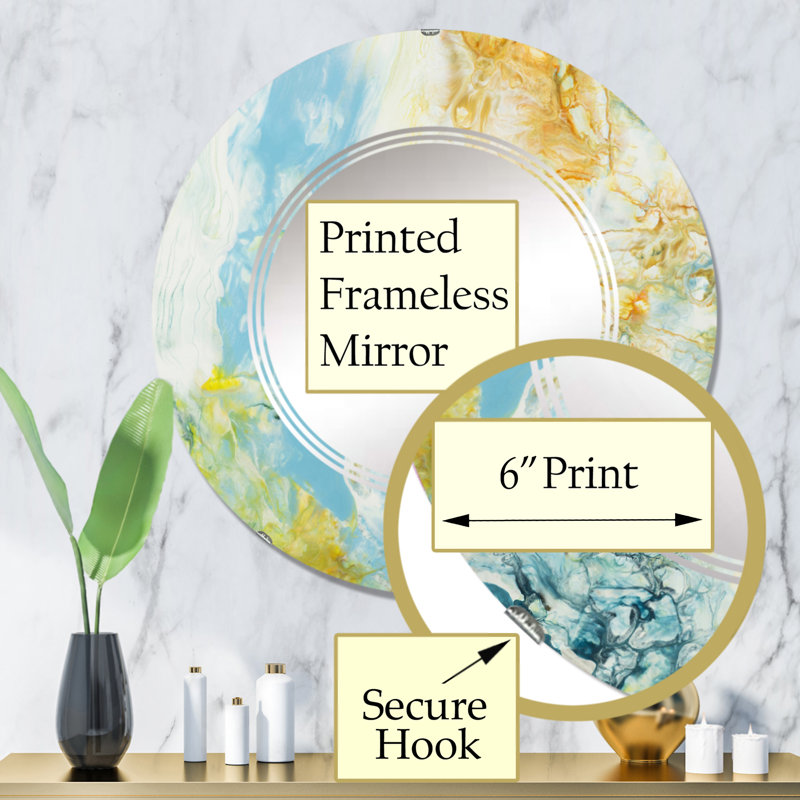 Miroir de salle de bain sans cadre, 32 po x 32 po