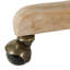 Chaise de travail capitonnée à boutons H 38,5 po Vail avec base en bois manufacturé et massif-370670441