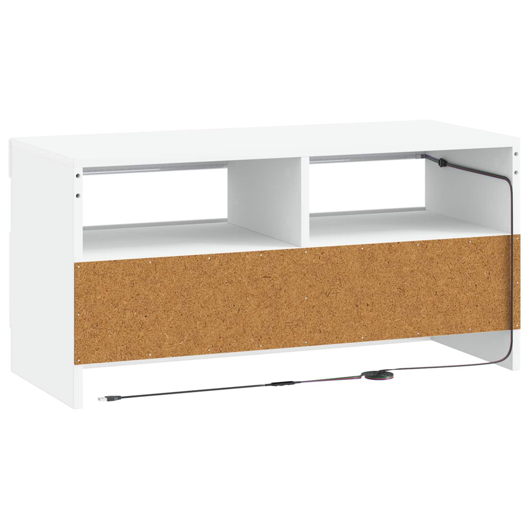 LED TV Cabinet with LED Strip Lights UTRECHT Engineered Wood Furniture