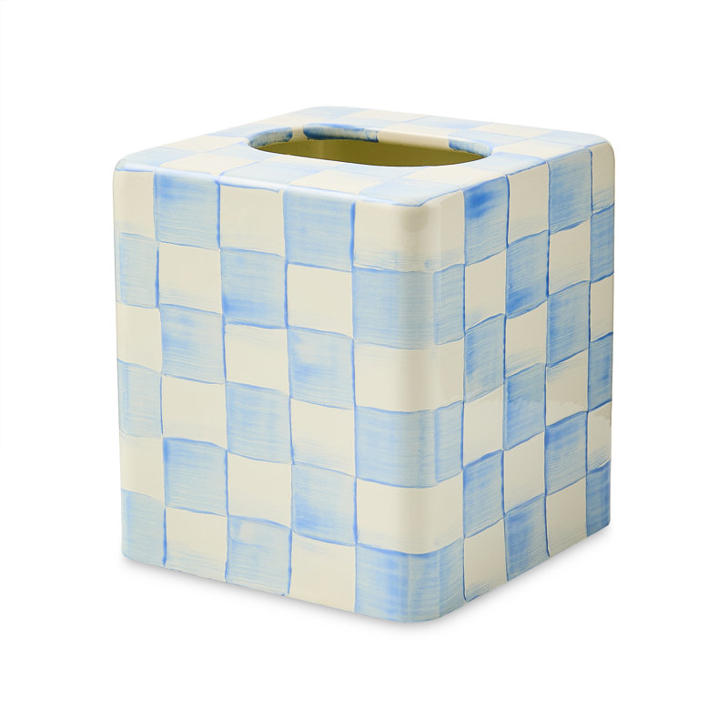 Housse pour boîte à mouchoirs Sky Check Boutique