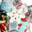 Couronne en maille 18 po M. et Mme Bonhomme de neige